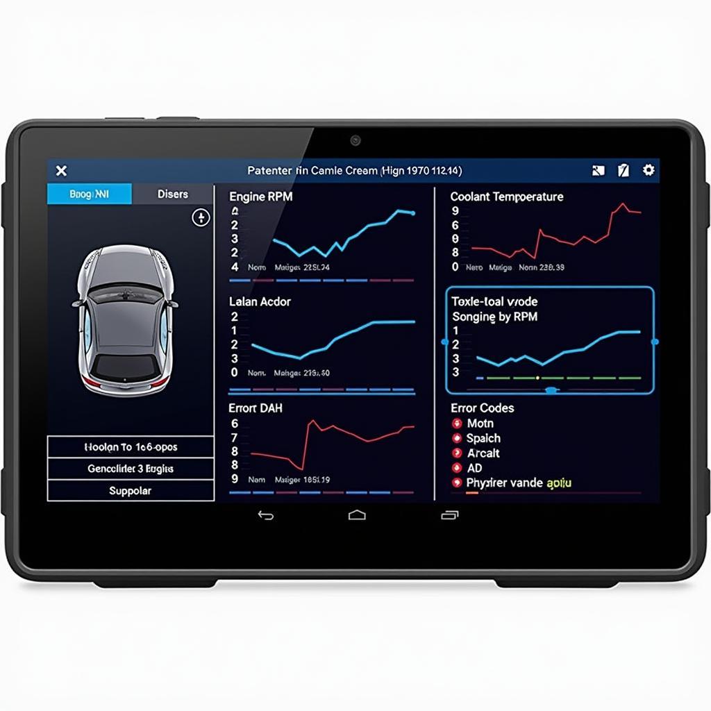 Modern multi-car diagnostic software interface