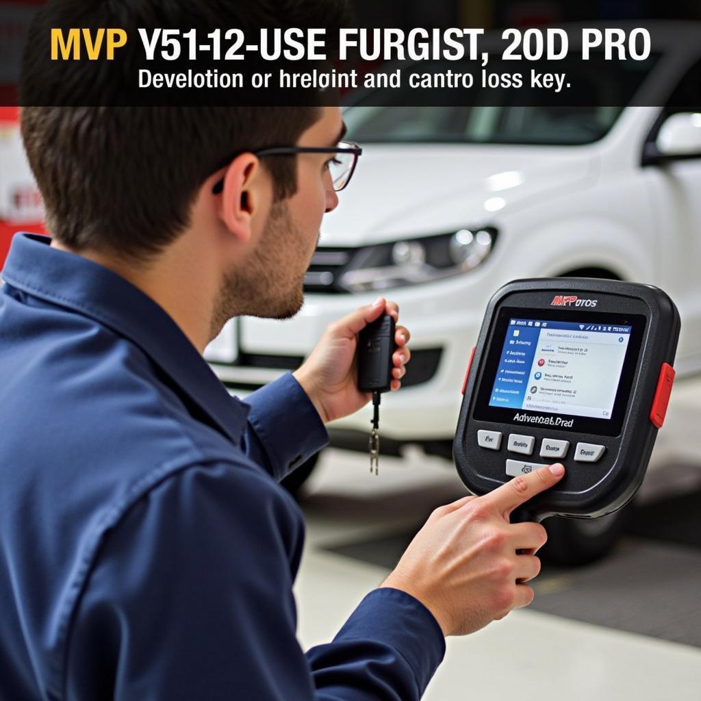 Technician Using Advanced Diagnostics MVP Pro