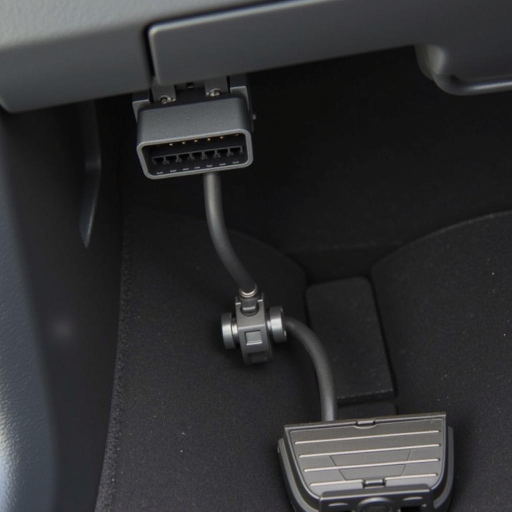 OBD Connector Location Under Dashboard