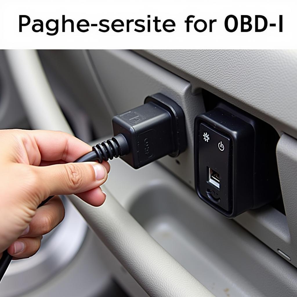 Connecting an OBD-II Adapter to a Vehicle's Port