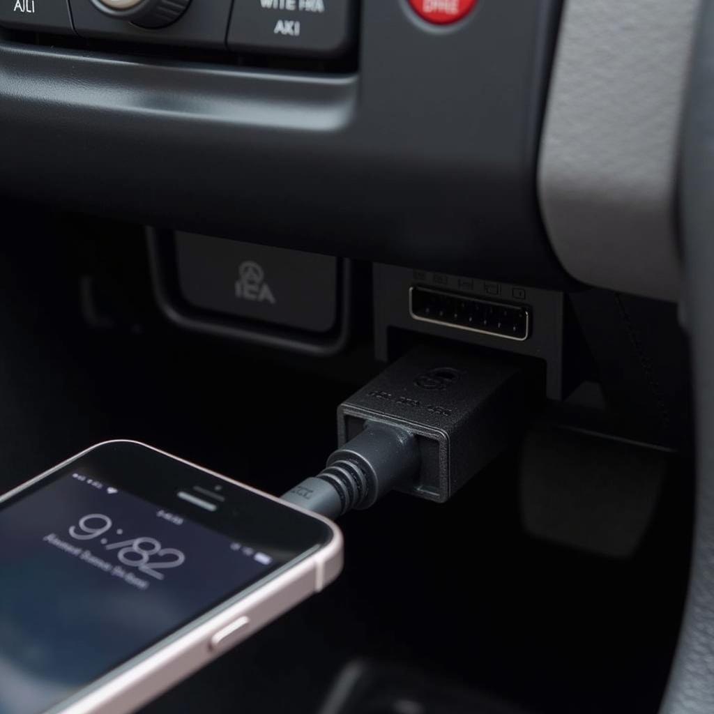 OBD-II Port Connection to Smartphone