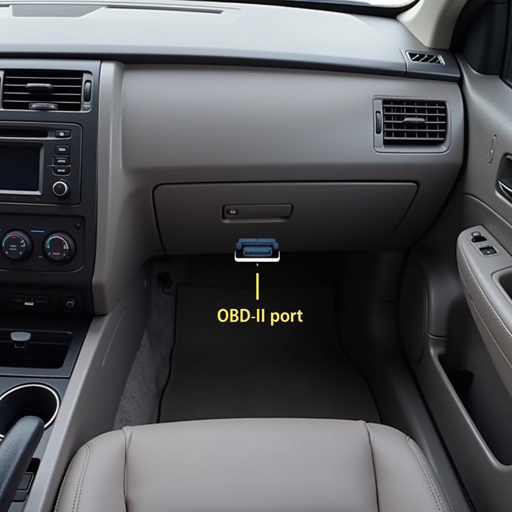 OBD-II Port Location for Car Diagnostic