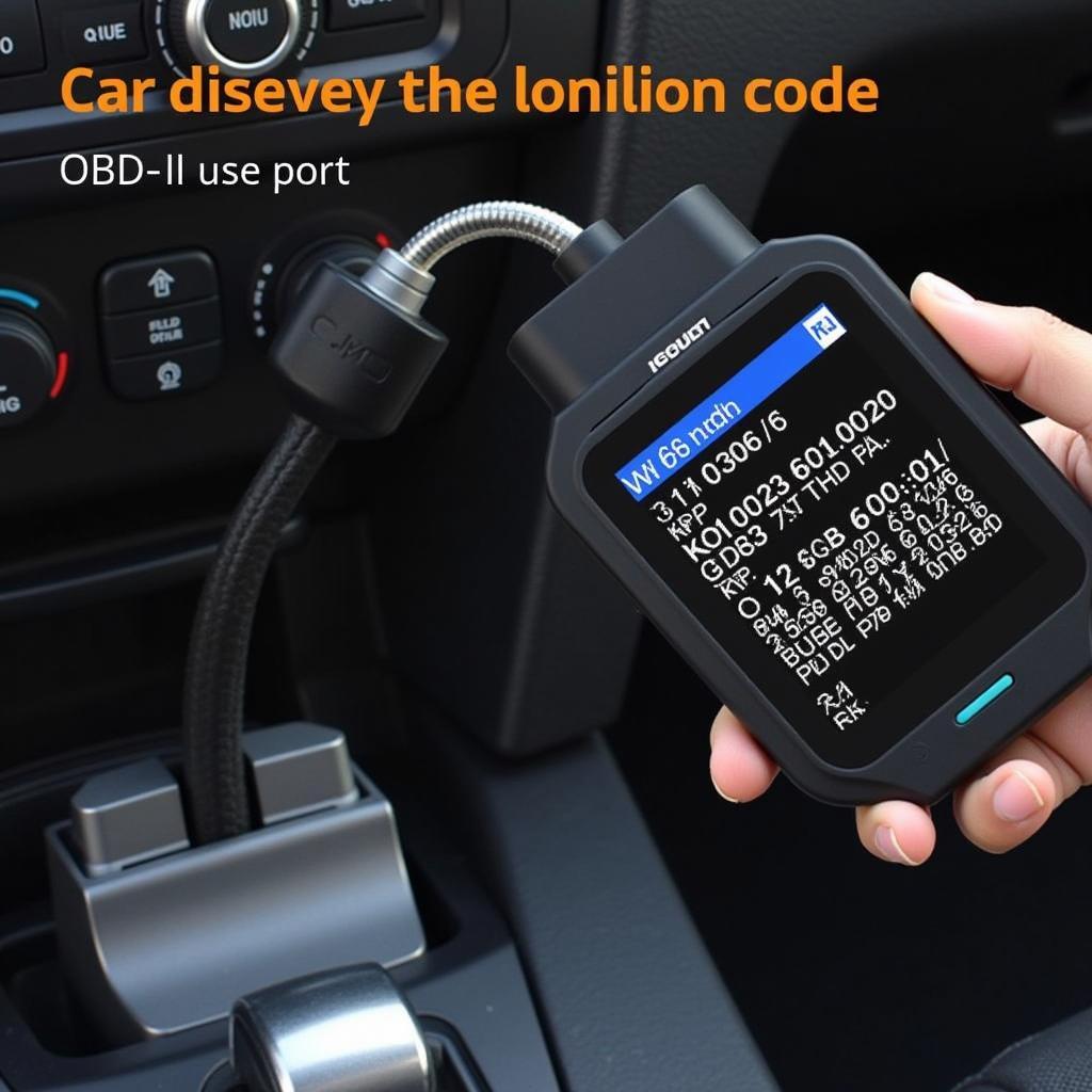 OBD-II Scanner Reading Codes