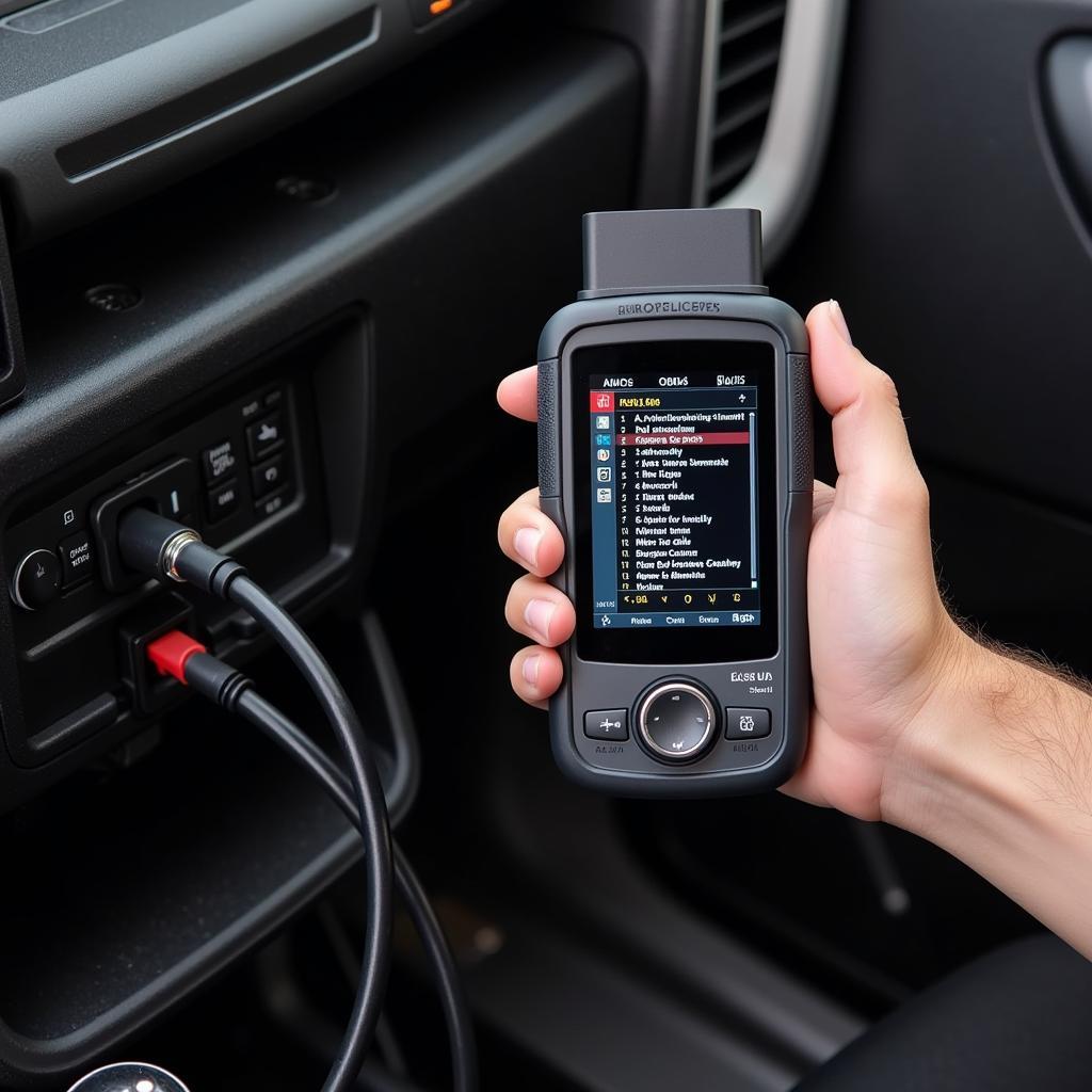 OBD Scanner in Use