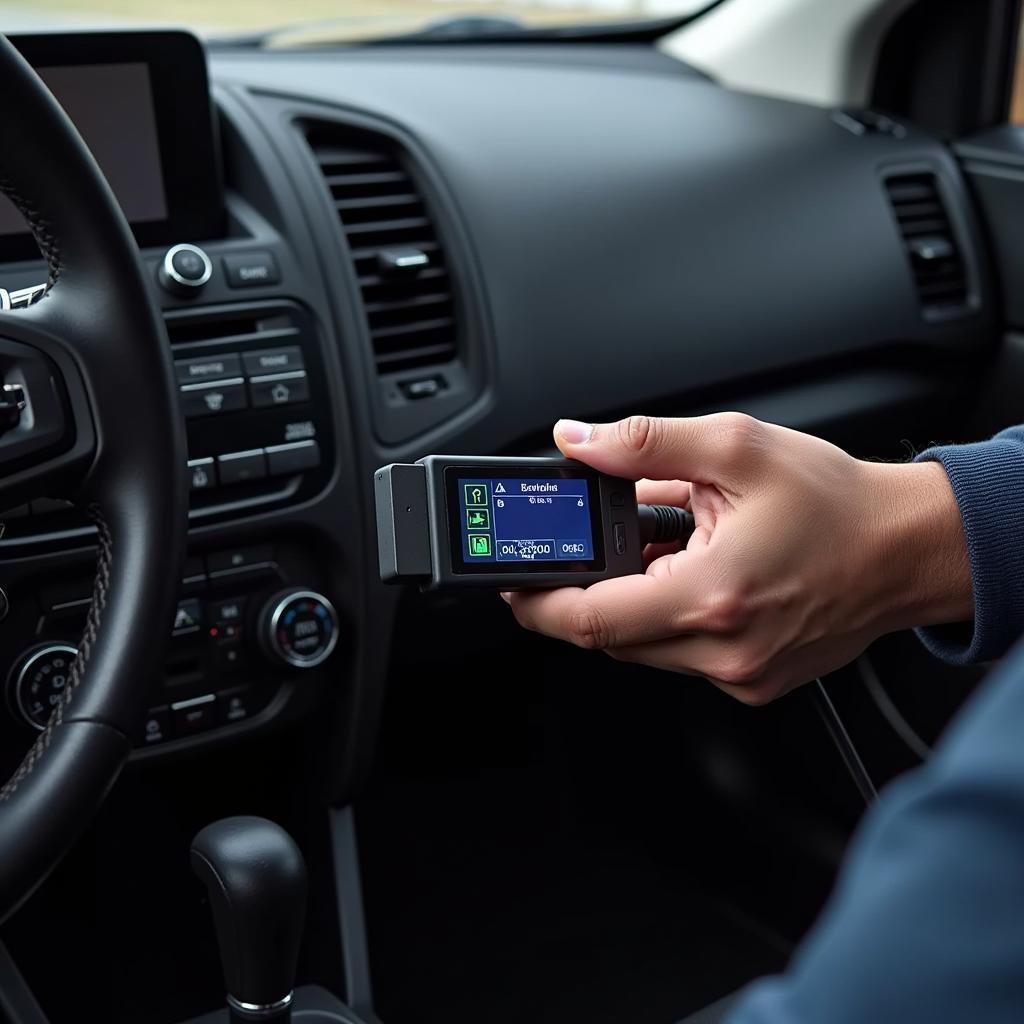 Using an OBD Scanner on a Car