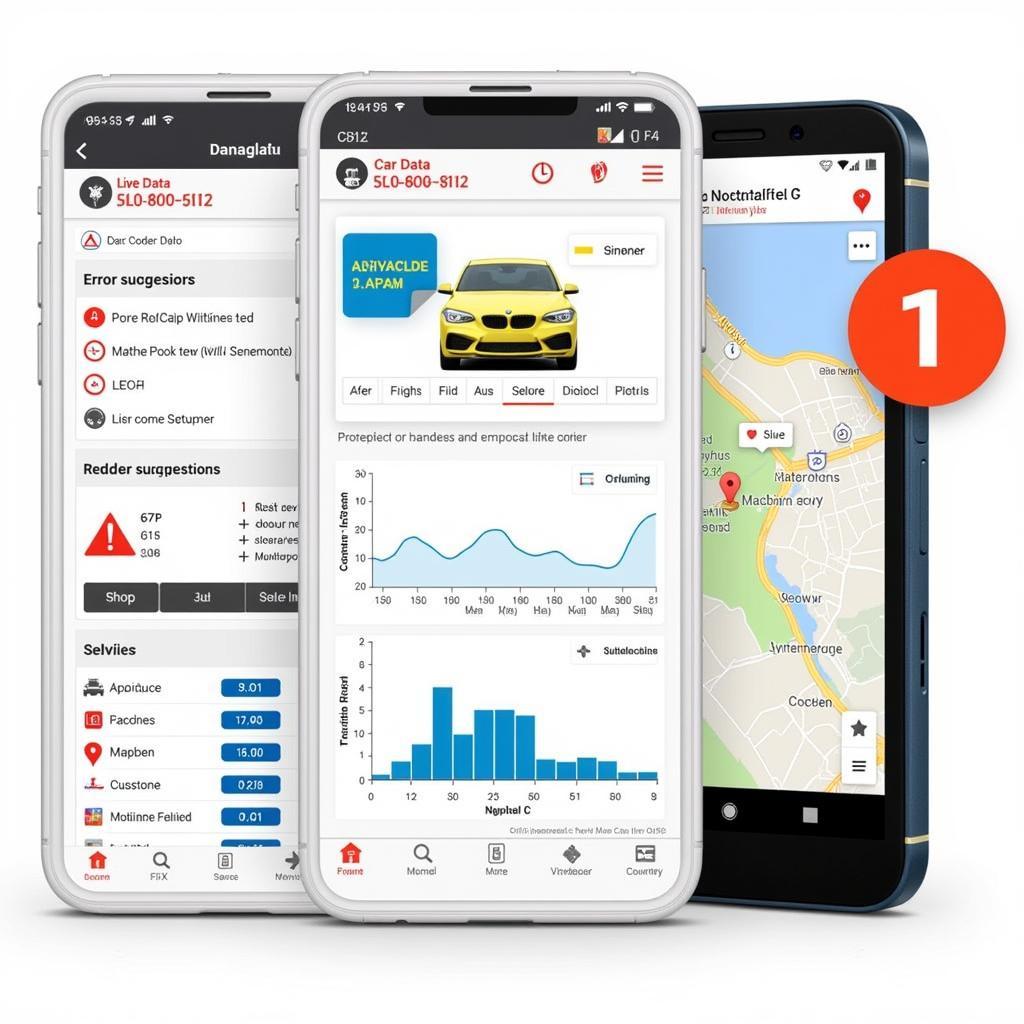 OBD2 App Interface Showing Car Diagnostics