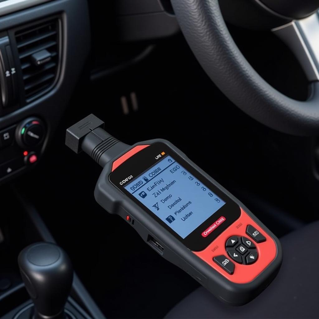 Car Diagnostic Machine Connected