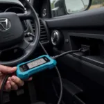 Car Diagnostic Tool Connected