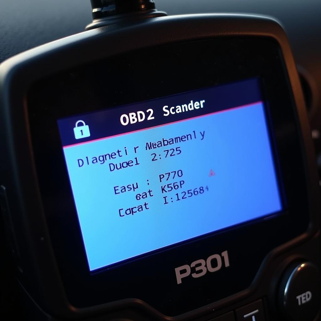 OBD2 Scanner Display