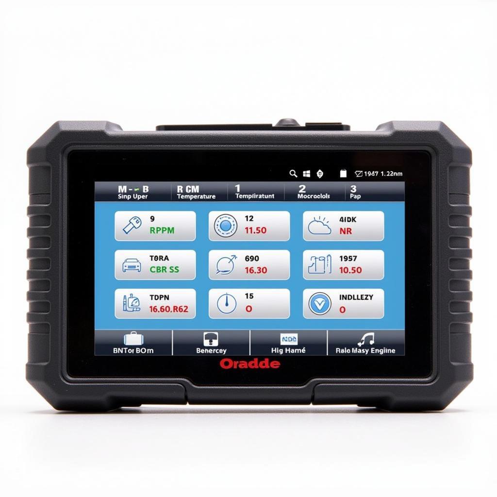 OBD2 Tool Displaying Diagnostic Data