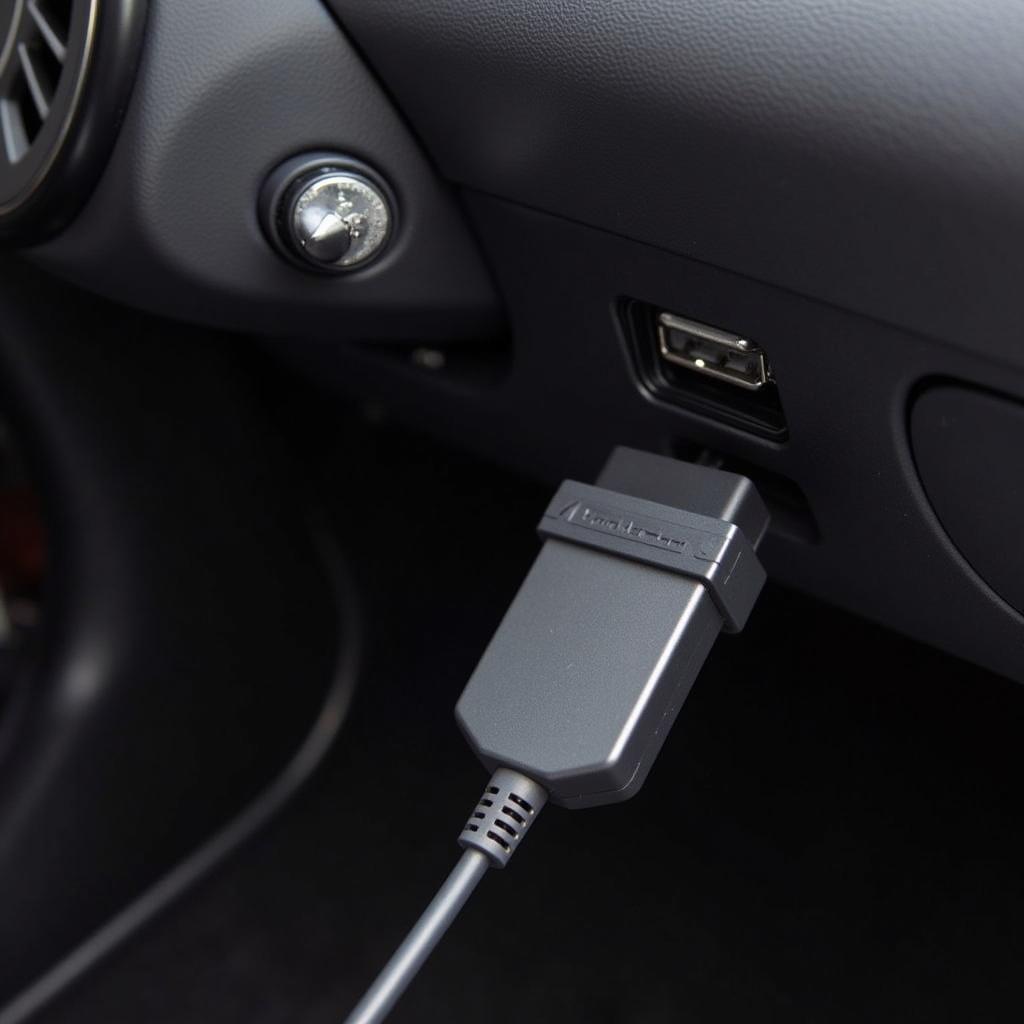 OBD2 USB Interface Connected to Car