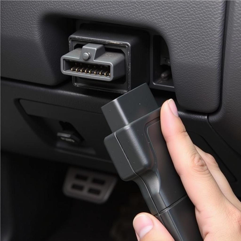 OBD2 Port in a Modern Vehicle