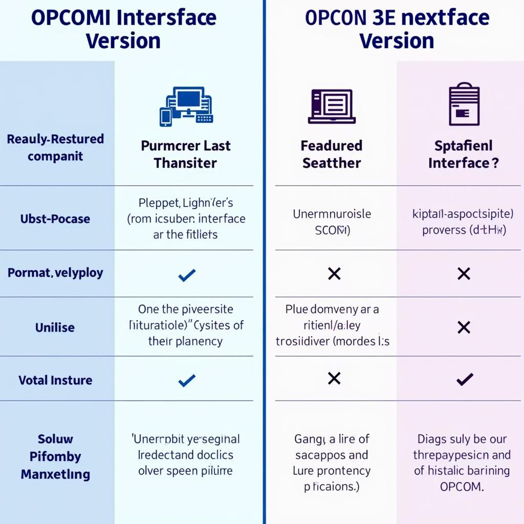 OPCOM Interface Versions