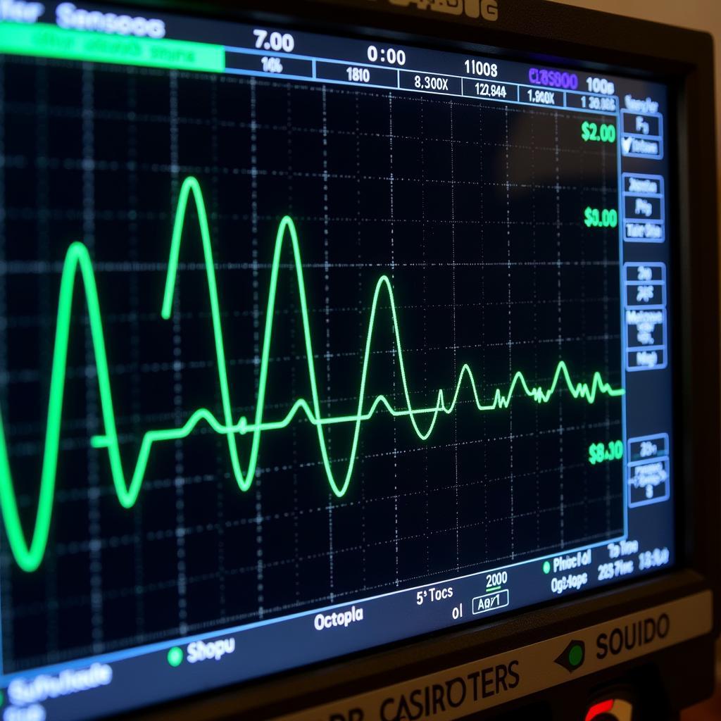 Automotive Oscilloscope Displaying Signal Patterns