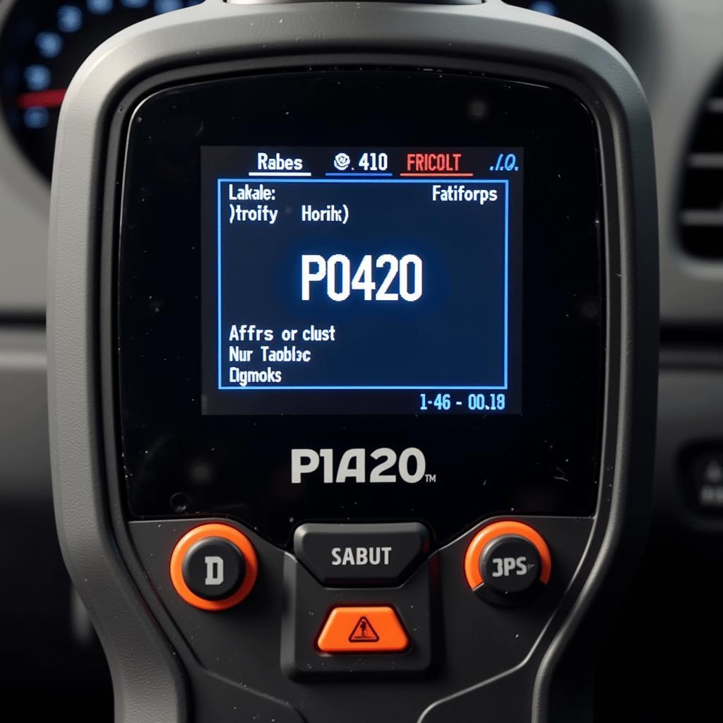 Car Diagnostic Code P0420: Diagnostic Scanner Reading