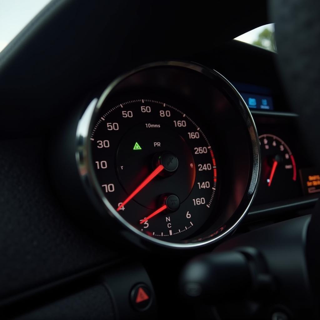 Car dashboard in Pacific Drive