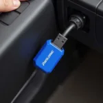 Panlong Bluetooth OBD2 Scanner Connected to Car