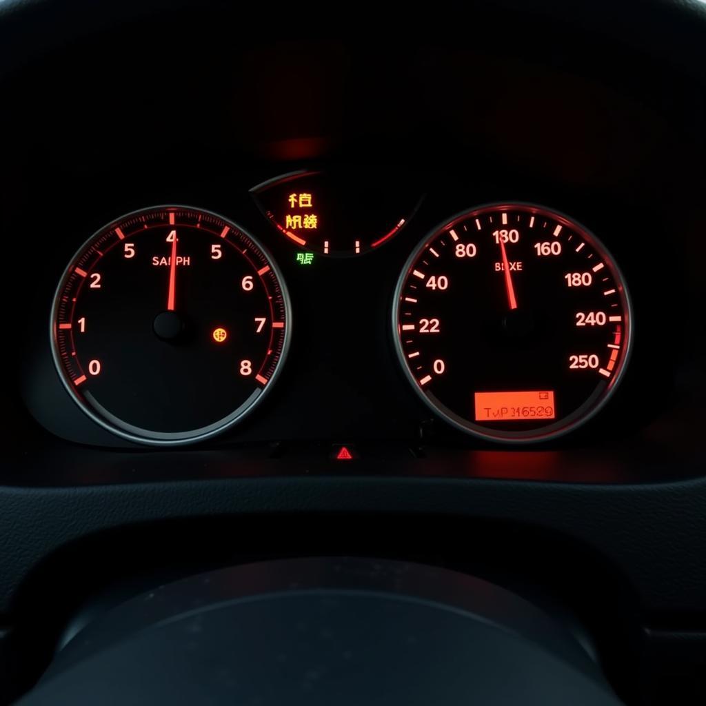 Peugeot 208cc Dashboard Warning Lights