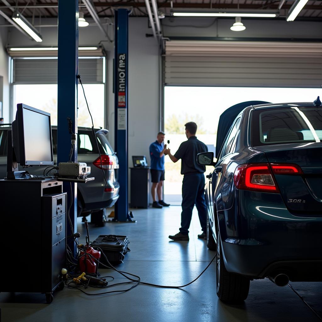 Modern car diagnostics shop in Phoenix Arizona