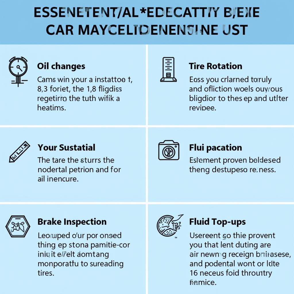 Preventative Car Maintenance Checklist