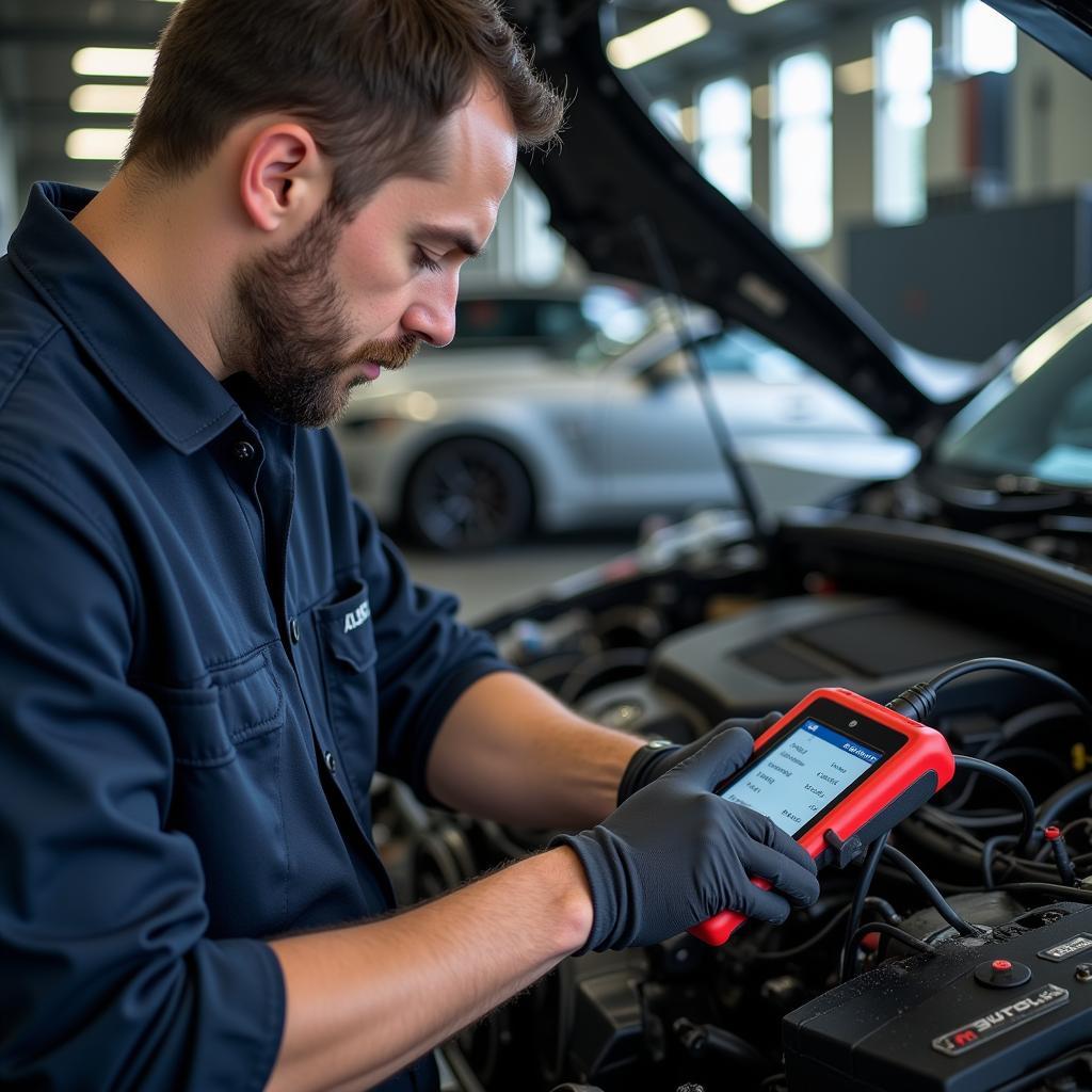 Professional-grade car diagnostic tool for workshops