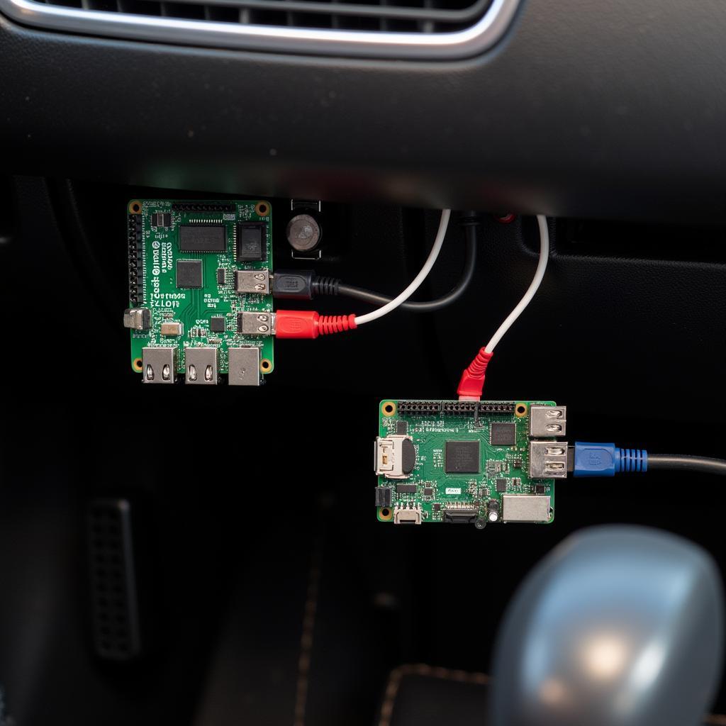 Raspberry Pi Connected to Car's OBD-II Port