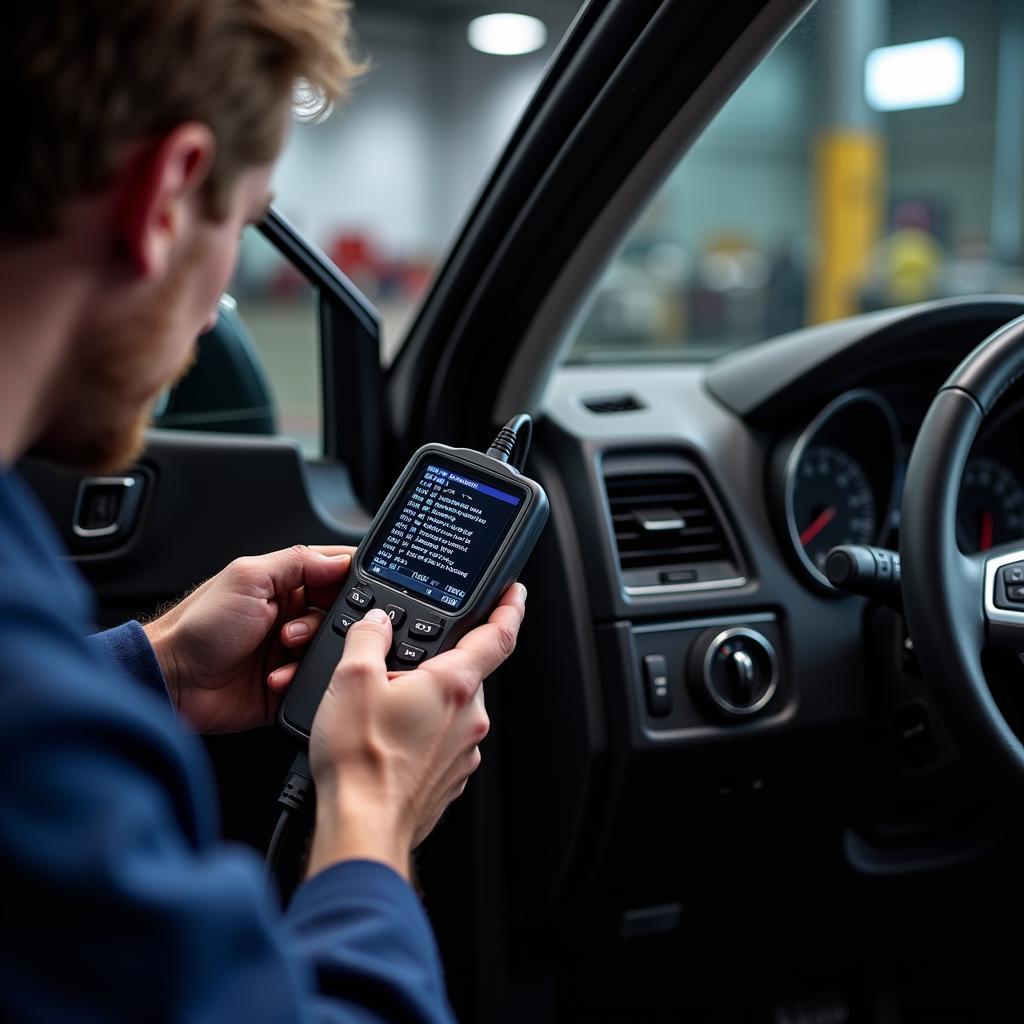 Reading Car Diagnostic Codes using an OBD-II Scanner