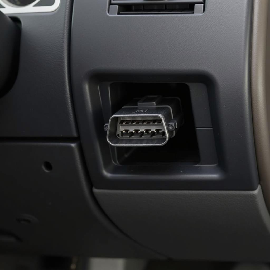 OBD-II Port in a Vehicle