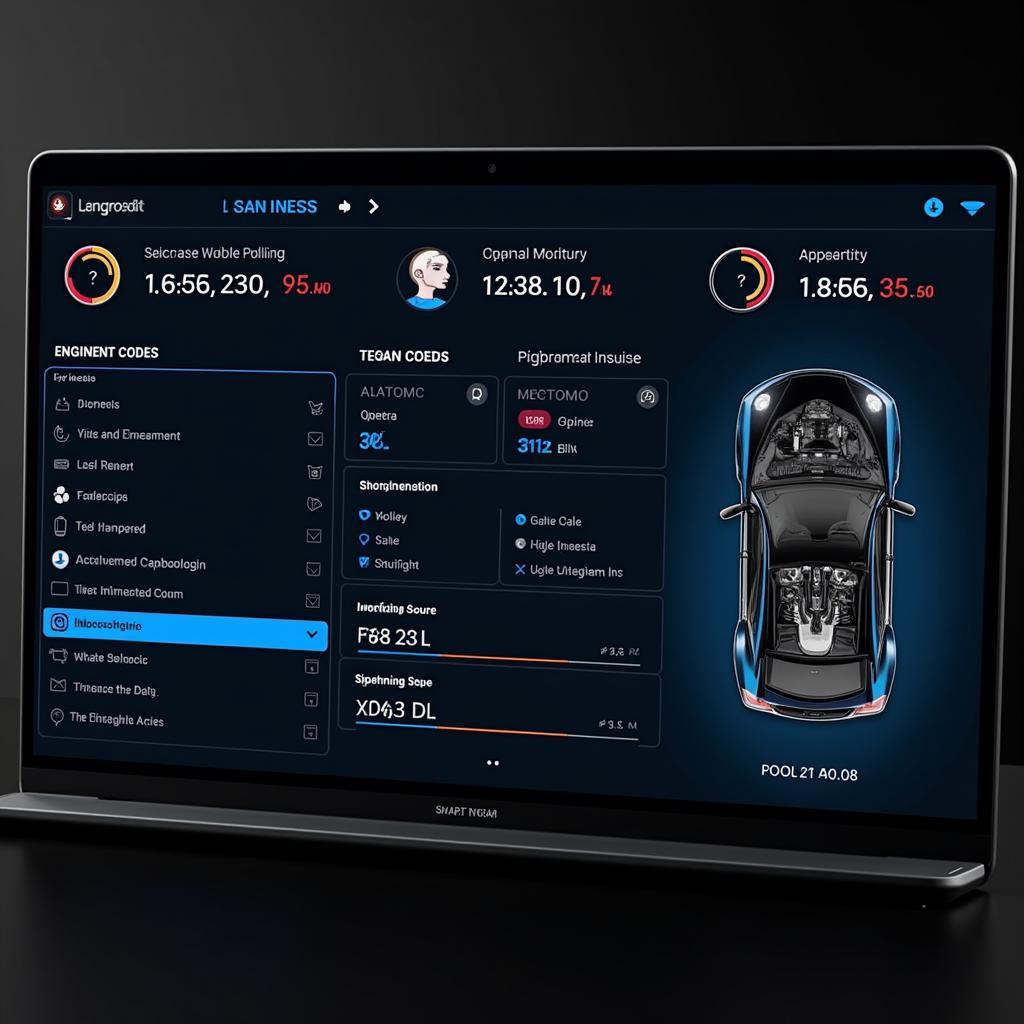 Smart Car Diagnostic Software Interface