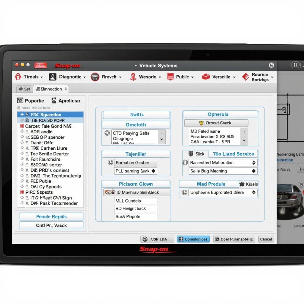 Snap-on Diagnostic Software Interface