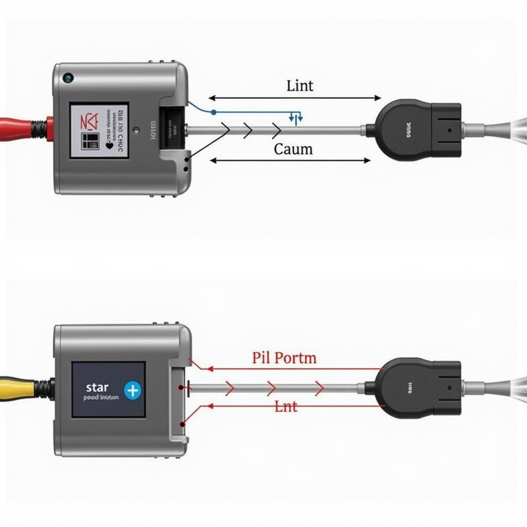 Connecting Star Diagnostic Cable