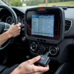 Star Diagnostic Machine Connected to a Car