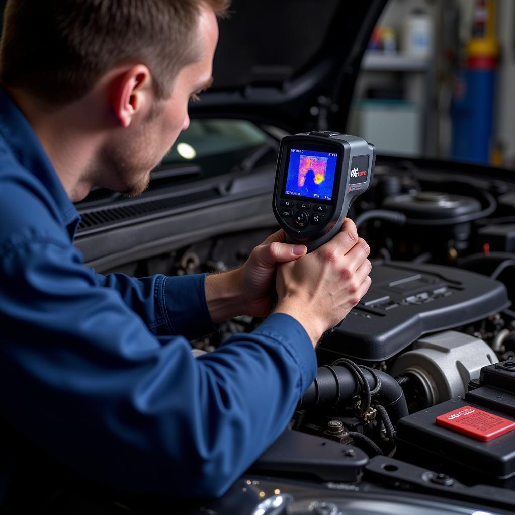 Thermal Camera Diagnosing Engine Issues