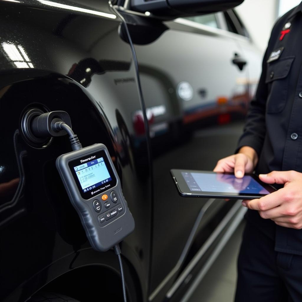 ThinkCar ThinkDiag OBD2 Scanner in Use