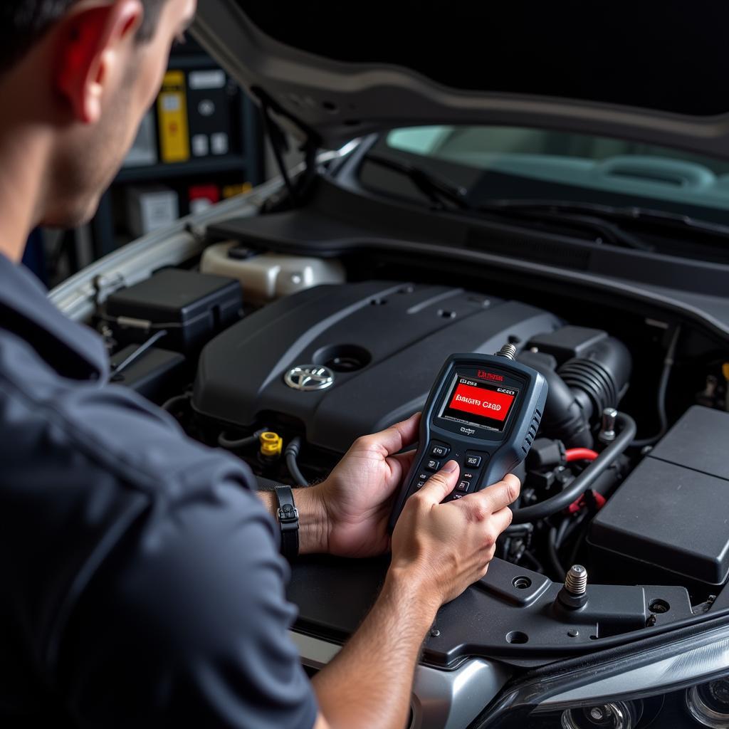 Tool Name 1 Diagnostic Scanner in Use