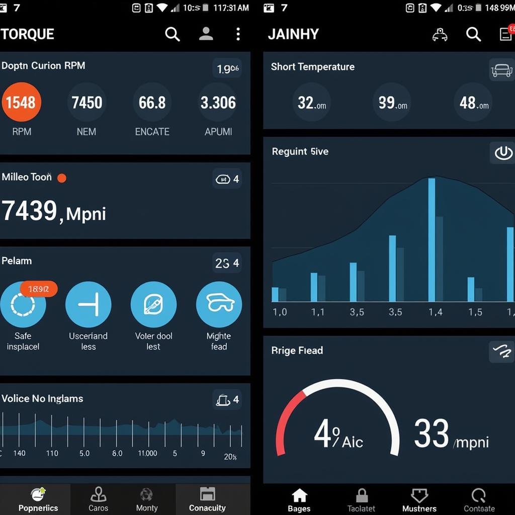 Torque Car Diagnostic App Dashboard