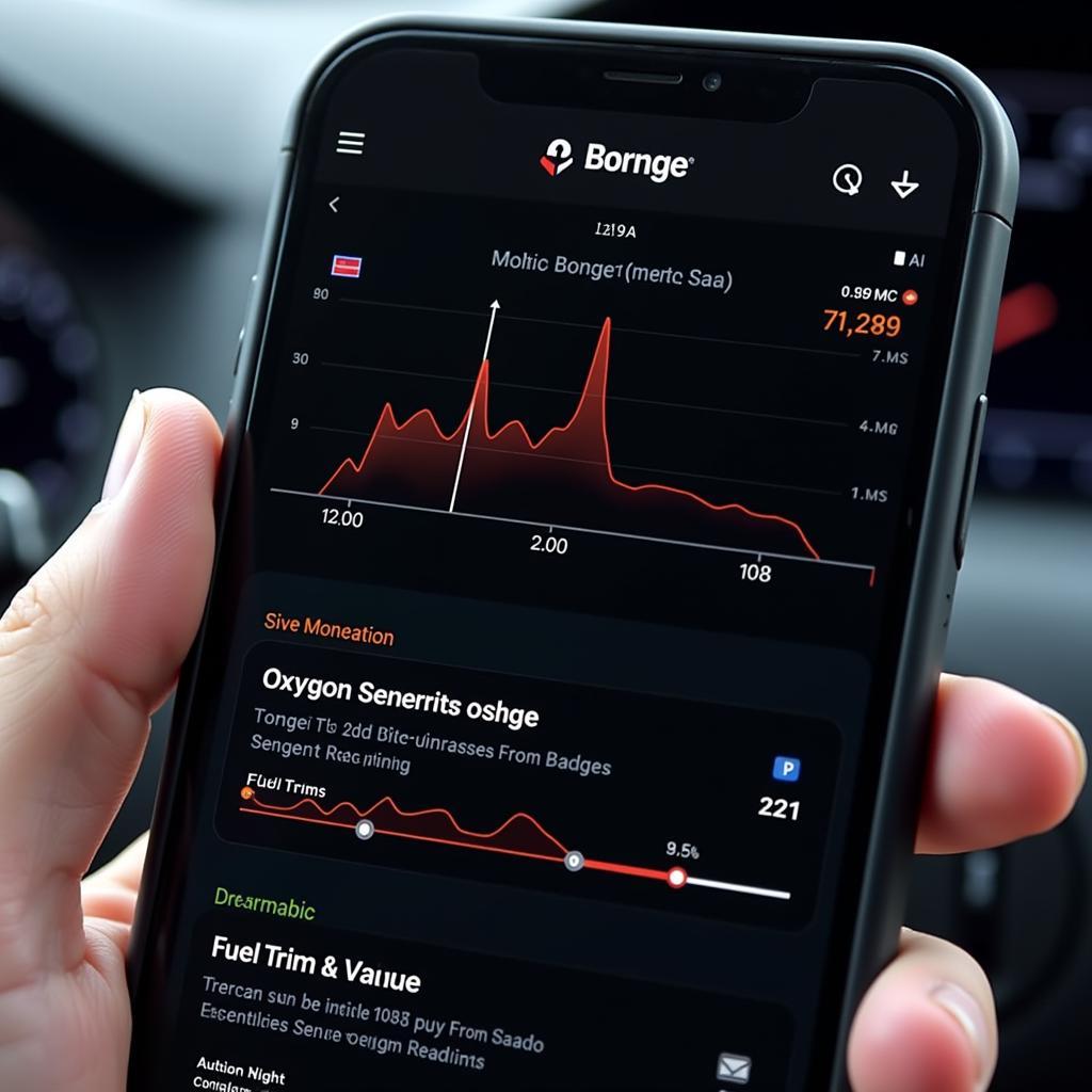 Torque Car Diagnostic App Showing Live Data