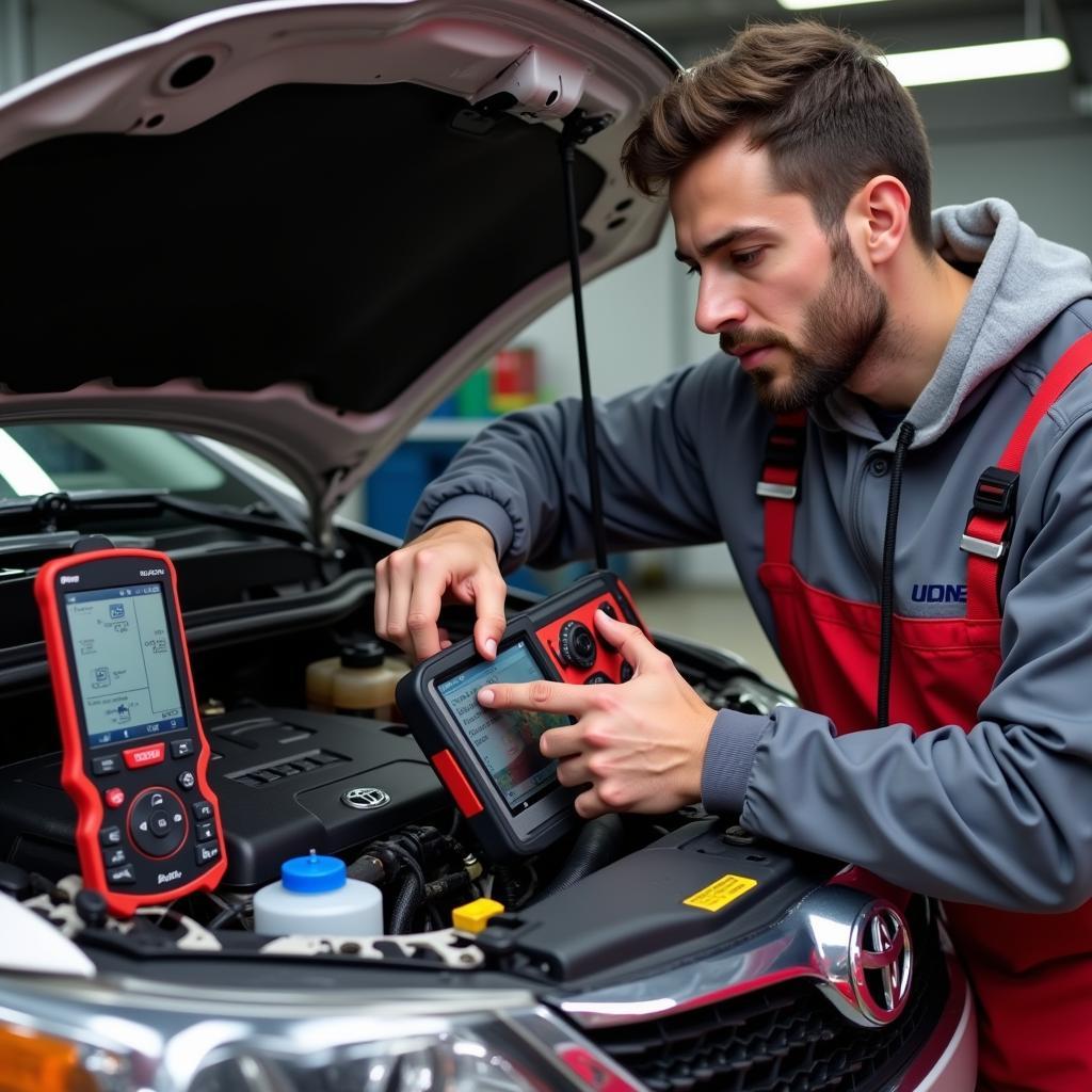 Toyota Diagnostic Tools in Action