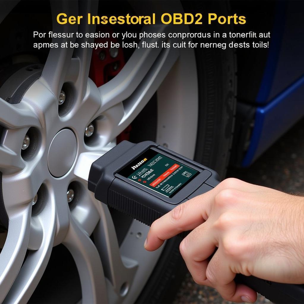 U281 Car Diagnostic Tool in Use