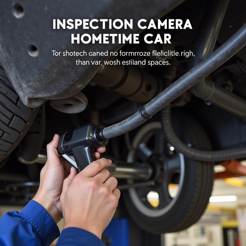 Under Car Inspection Camera in Action