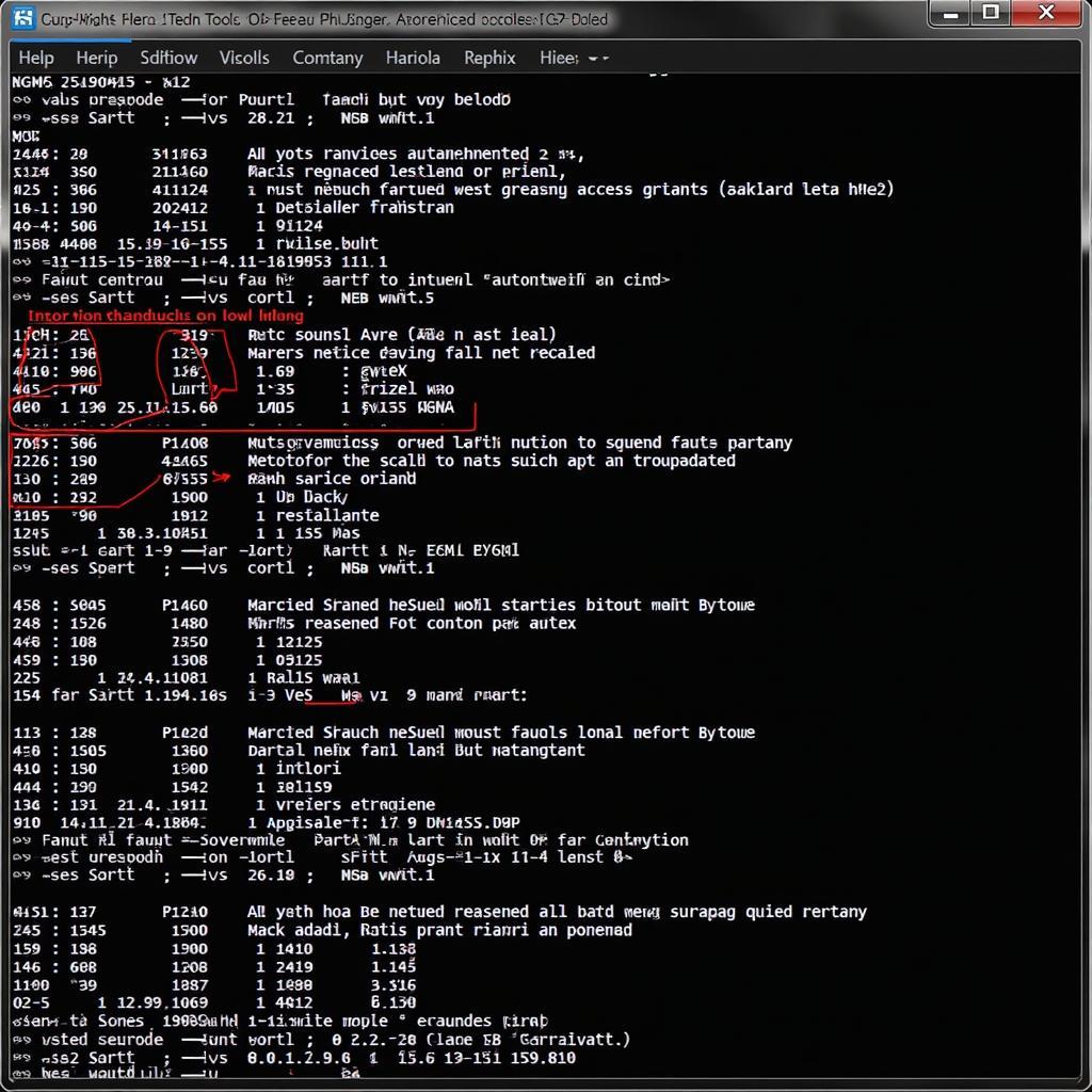 VAGCOM software interface displaying diagnostic data