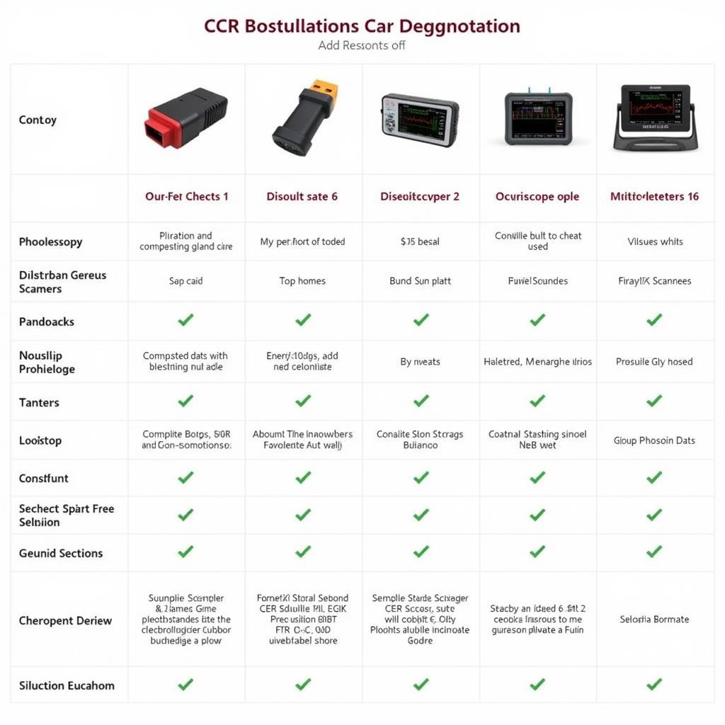 A selection of different car diagnostic tools for various needs