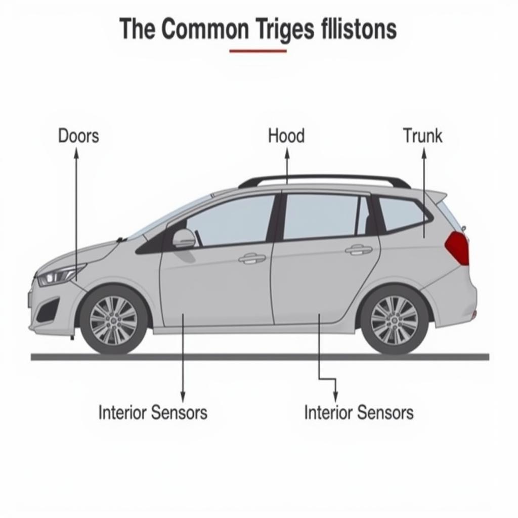 Vauxhall car alarm trigger points