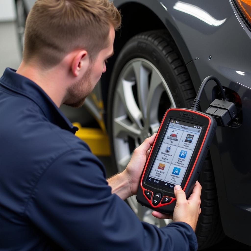 Vauxhall Diagnostic Tool in Action