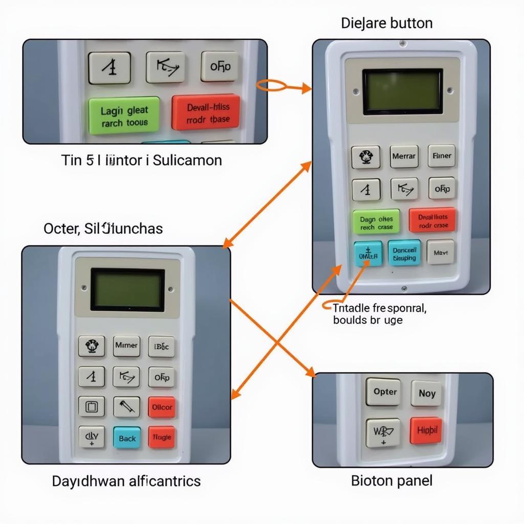 Close-up of the Vident iEasy300 highlighting its user-friendly button layout for easy navigation.