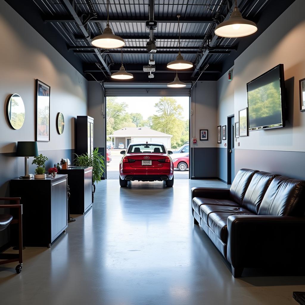 Modern auto repair shop in West Bloomfield