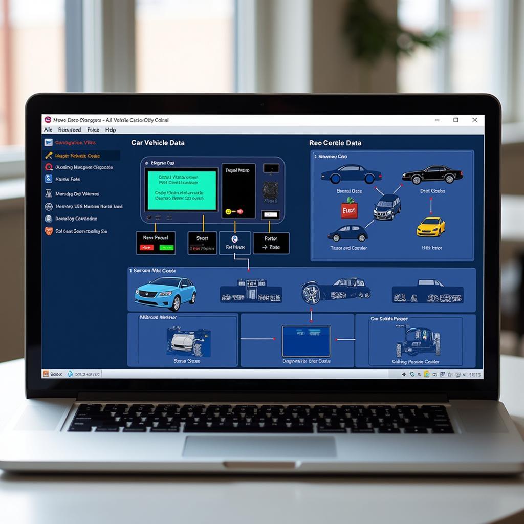 Modern Car Diagnostic Software Interface