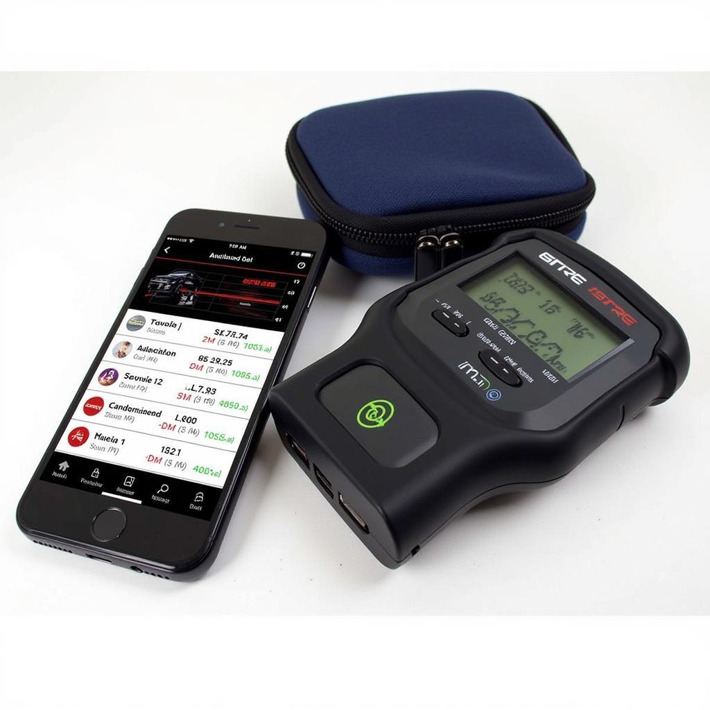 Wireless Car Diagnostic Tool Connected to a Smartphone