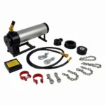 10 Ton Hydraulic Auto Car Body Frame Repair Kit Components: Pump, Ram, Hoses, Attachments