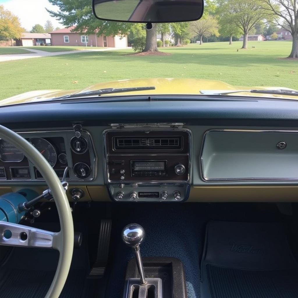 1970 Ford Dashboard After Radio Removal